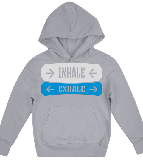 inhale exhale yoga quote Kids Hoodie