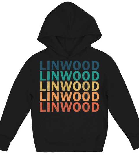 Linwood Name T Shirt - Linwood Vintage Retro Name Kids Hoodie