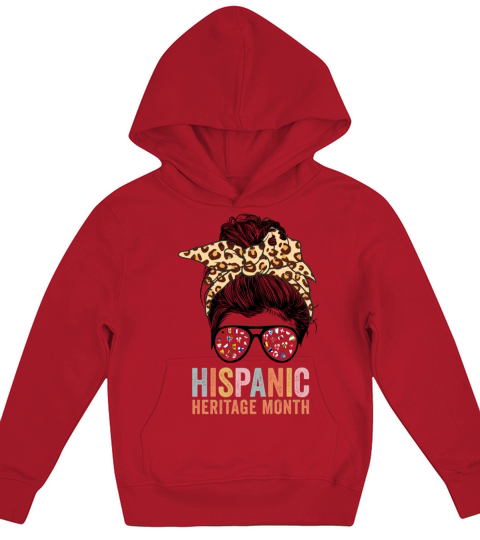 National Hispanic Heritage Month Latina Women Kids Hoodie