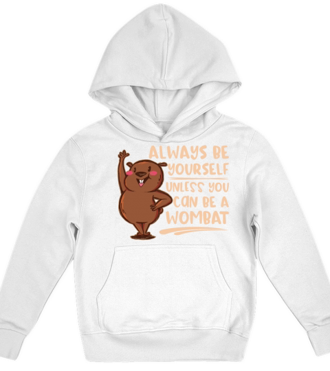 Native Australian Animal Lovers Cute Wombat Kids Hoodie