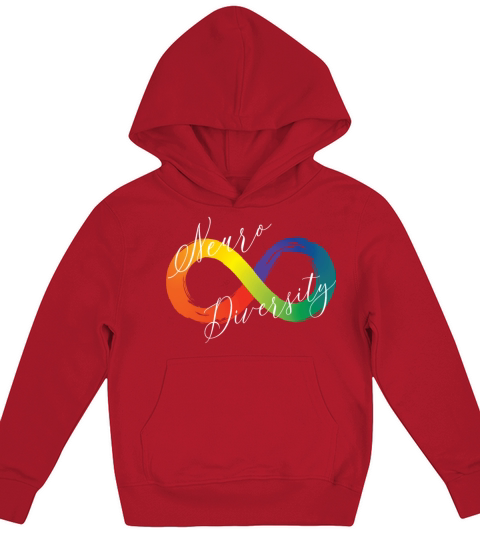 Neuro Diversity Infinity Symbol Spectrum Autism Kids Hoodie