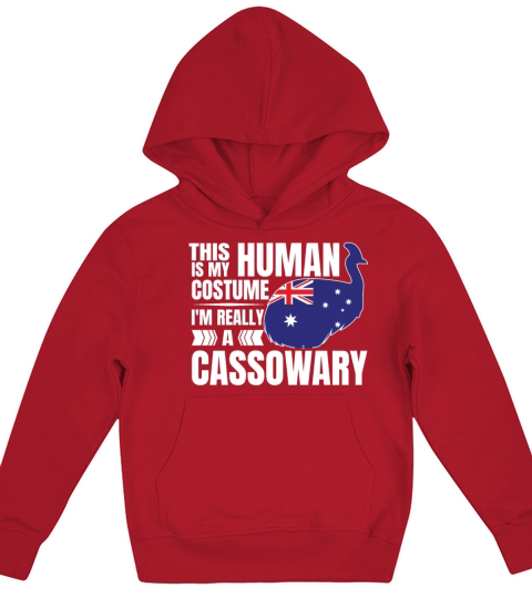 Retro Australian Cassowary Vintage Cassowaries Kids Hoodie