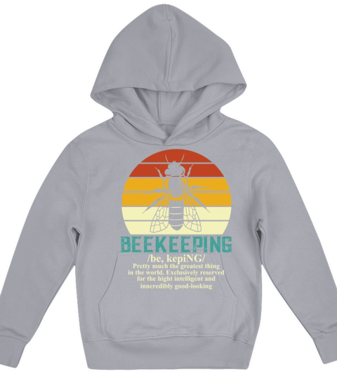 Retro Beekeeper Beekeeping Bumblebee Vintage Kids Hoodie
