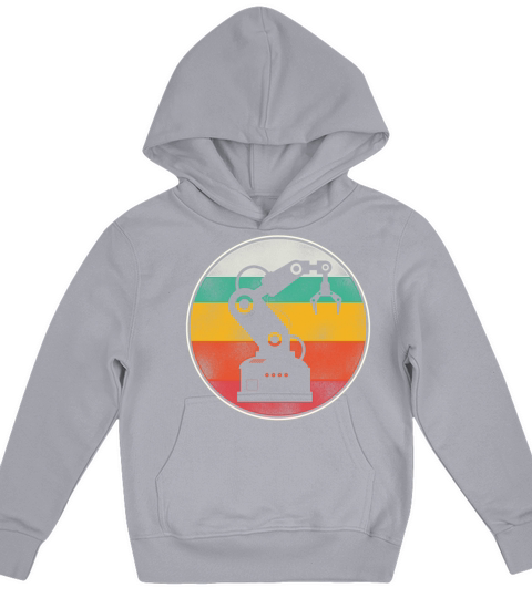 Robot Robotics Engineer Retro Kids Hoodie