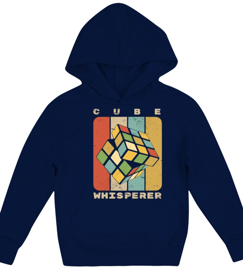 Rubix Cube Whisperer Vintage Speed Cubing Youth Ma Kids Hoodie