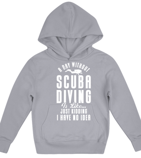 Scuba Diving Gift Underwater Lover Scuba Diver Kids Hoodie