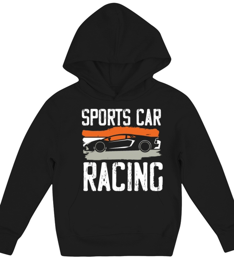 Sportscar Racing Automobile Car Vehicle Kids Hoodie