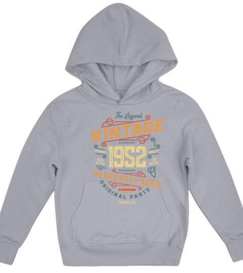 Vintage 1952 71st Birthday Kids Hoodie