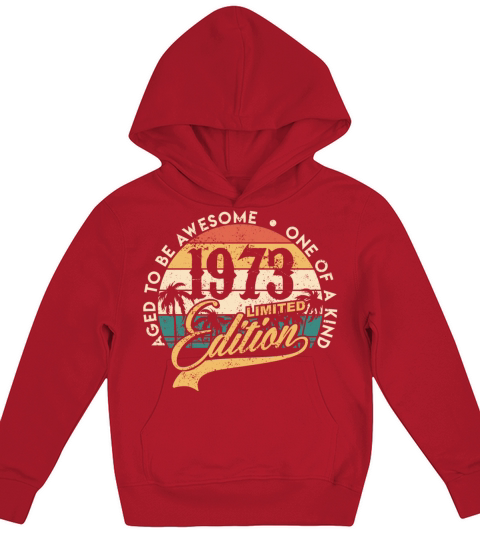 Vintage 1973 50th Birthday gift Retro Men Women Kids Hoodie