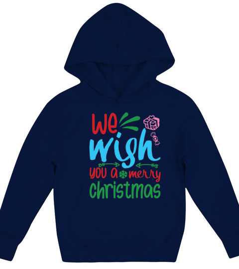 We Wish You A Merry Christmas Kids Hoodie