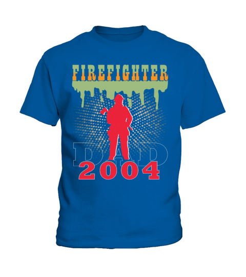 2004 vintage fireman birthday firefighter Kids T-Shirt
