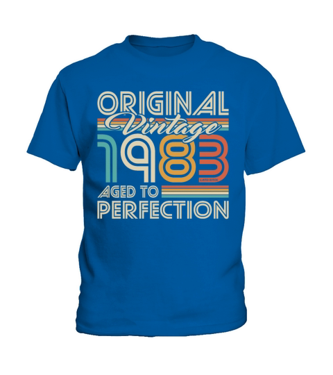 40th birthday vintage 1983 aged to perfection Kids T-Shirt