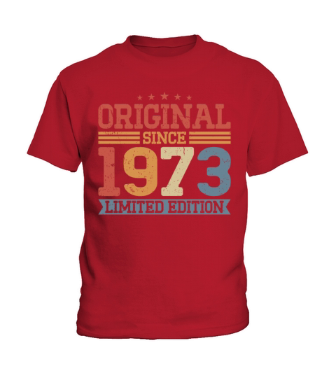 50th birthday vintage 1973 original since 1973 Kids T-Shirt