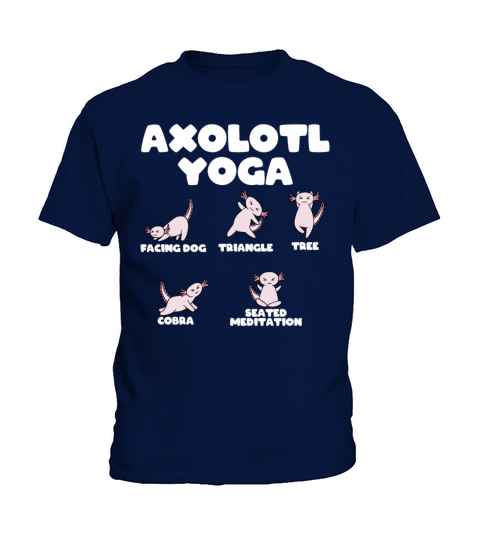 Axolotl Yoga Kids T-Shirt