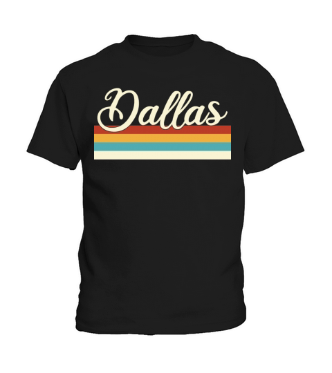Dallas - Texas - Retro - Vintage - United States Kids T-Shirt