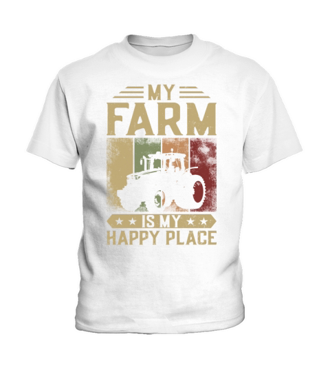 Farming Farmer Girl Vintage Kids T-Shirt