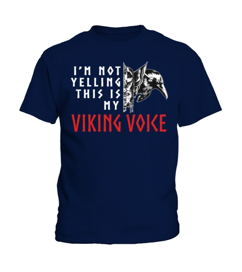 Funny Viking Voice Vikings Raven Celtic Norse Kids T-Shirt