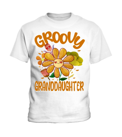 Groovy Granddaughter Family Matching Vintage Kids T-Shirt
