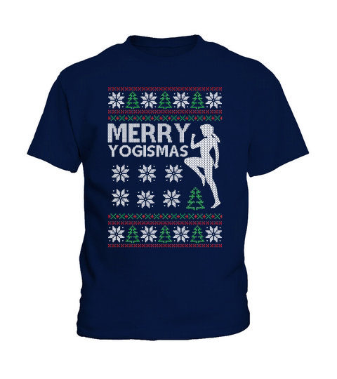 Merry yogisms ugly Christmas sweater Kids T-Shirt