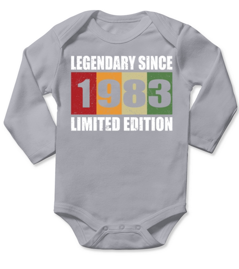 40th birthday vintage 1983 legendary since 1983 Long Sleeve Baby One-Piece