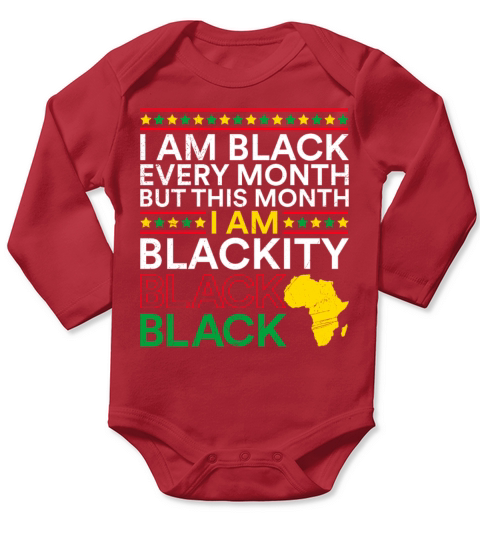 Black History Month USA History America African Long Sleeve Baby One-Piece