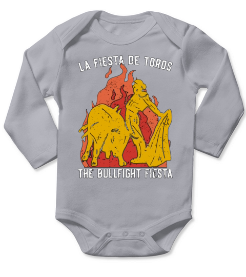 Bullfighting La Fiesta De Toros Loves Rodeo Clown Long Sleeve Baby One-Piece