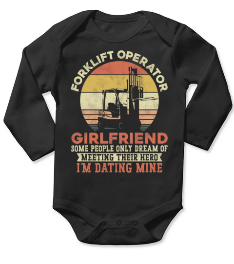 Certified Forklift Truck Operator Long Sleeve Baby One-Piece