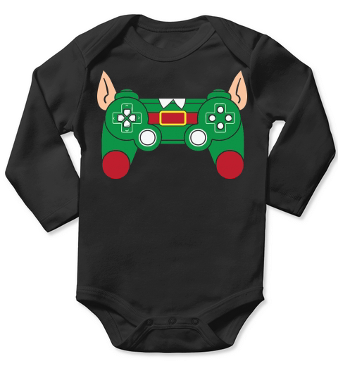 Christmas Game Controller Christmas Shirt Long Sleeve Baby One-Piece