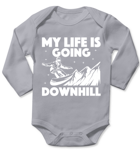 Cool Snowboarding Art For Men Women Snowboard Snow Long Sleeve Baby One-Piece