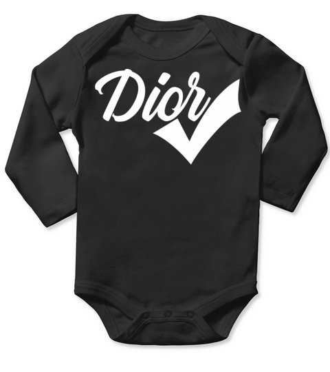 Dior Tshirt Long Sleeve Baby One-Piece