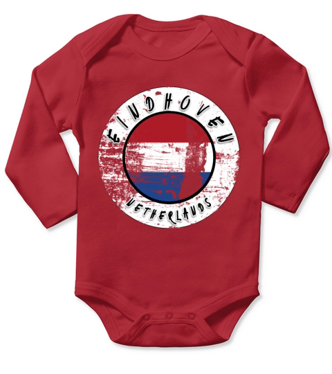 Eindhoven Netherlands Vintage Long Sleeve Baby One-Piece