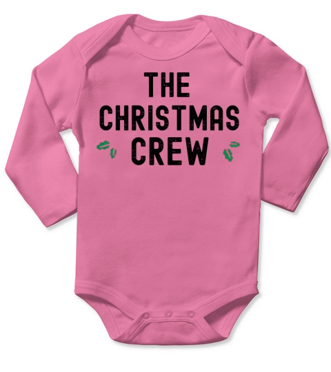 Grunge The Christmas Crew Party Matching Pajama Long Sleeve Baby One-Piece