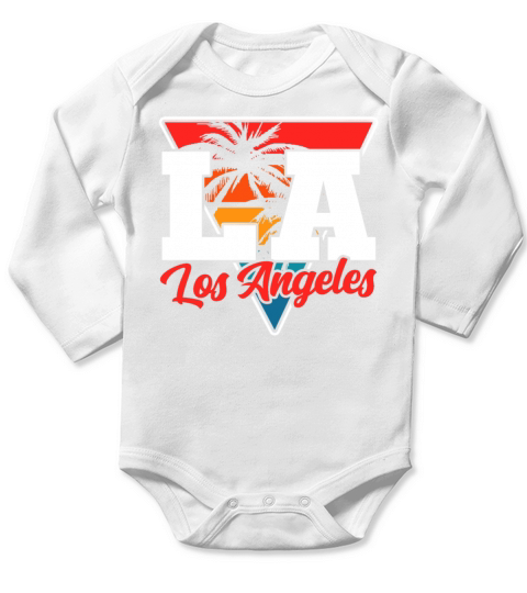 Los Angeles LA California Gift Long Sleeve Baby One-Piece