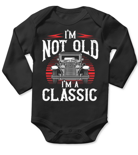 Love Hot Rod Classic Car Vintage Hotrod Long Sleeve Baby One-Piece