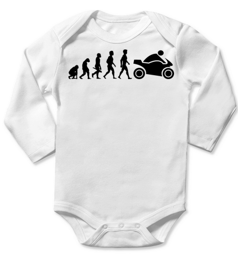 motorrad moped motorcycle motorbike evolution6 Long Sleeve Baby One-Piece