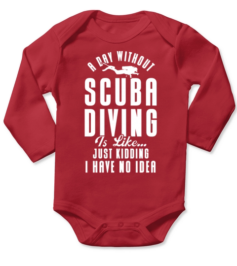 Scuba Diving Gift Underwater Lover Scuba Diver Long Sleeve Baby One-Piece