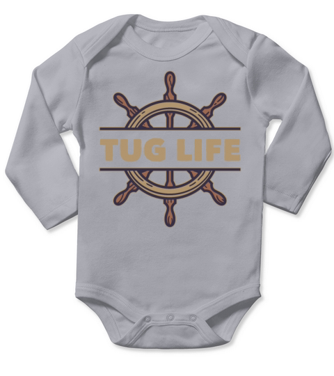 Tugboat Quote For A Tug Captain Tug Life Long Sleeve Baby One-Piece