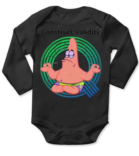 Vintage Meme Quantitude Construct Validity Long Sleeve Baby One-Piece