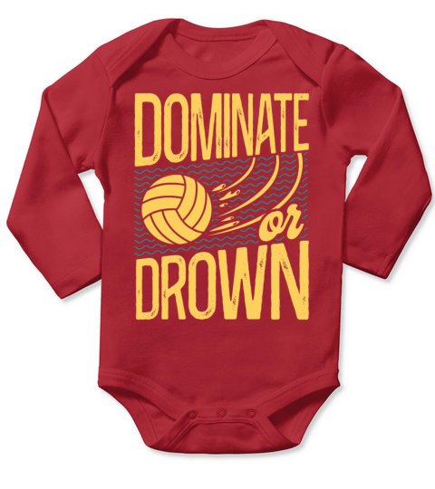 Water Polo Vintage Dominate Or Long Sleeve Baby One-Piece