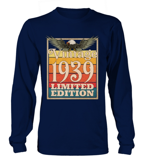 1939 Vintage Retro American Eagle Limited Edition Long sleeved Unisex