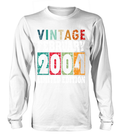 2004 February Vintage Long sleeved Unisex