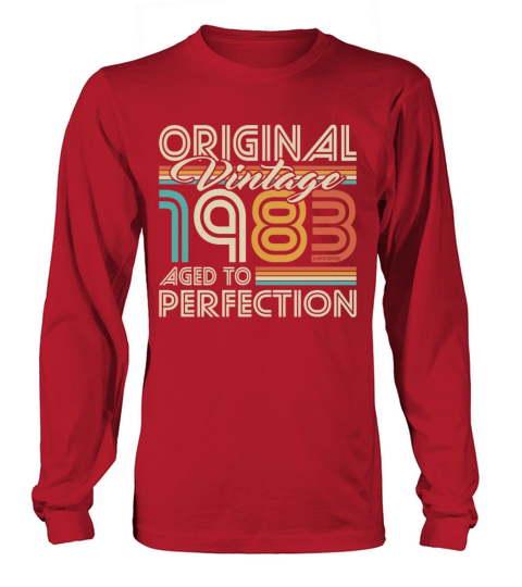 40th birthday vintage 1983 aged to perfection Long sleeved Unisex