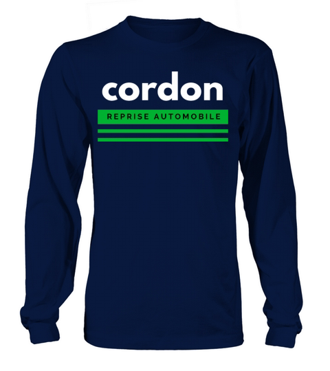 cordon reprise automobile Long sleeved Unisex