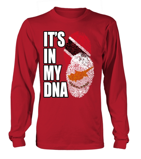 Cypriot And Trinidad Tobago Mix Heritage DNA Flag Long sleeved Unisex