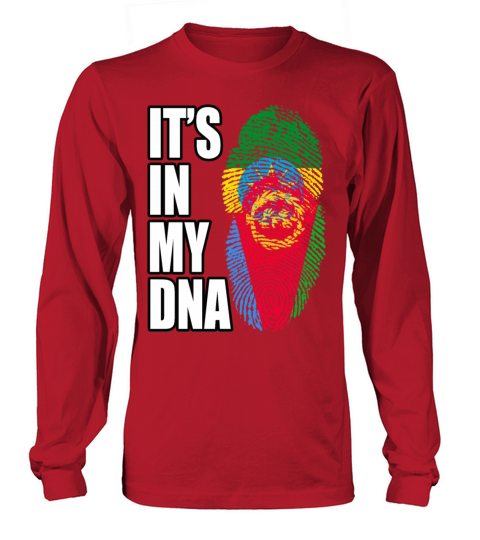 Ethiopian And Eritrean Mix Heritage DNA Flag Long sleeved Unisex