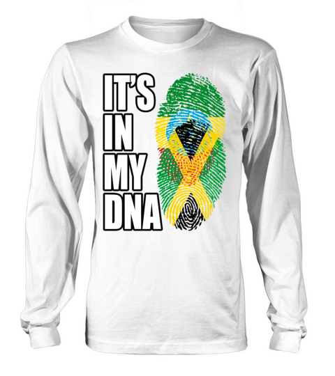 Ethiopian And Jamaican Mix Heritage DNA Flag Long sleeved Unisex