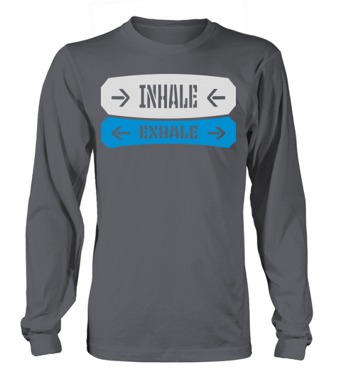 inhale exhale yoga quote Long sleeved Unisex