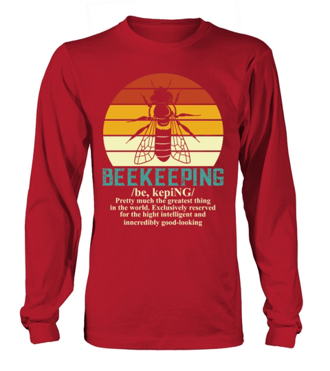 Retro Beekeeper Beekeeping Bumblebee Vintage Long sleeved Unisex