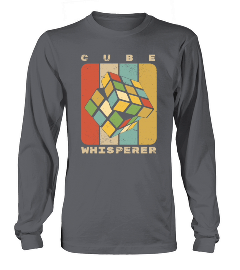 Rubix Cube Whisperer Vintage Speed Cubing Youth Ma Long sleeved Unisex