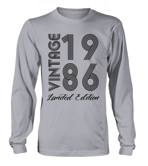 Vintage 1986 Vintage Birthday Retro Vintage Long sleeved Unisex